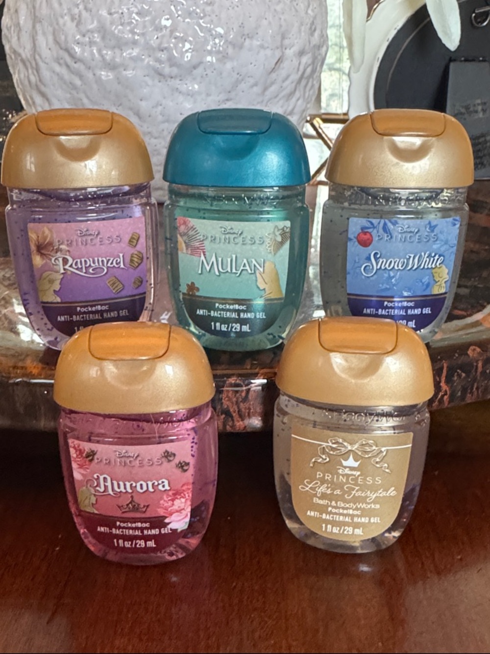 Bath & Body Works (5) Disney Princess PocketBac Hand Gel Set